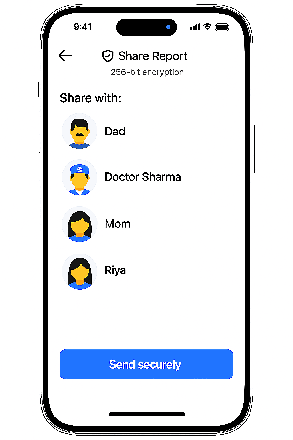 Share With Family or Doctor